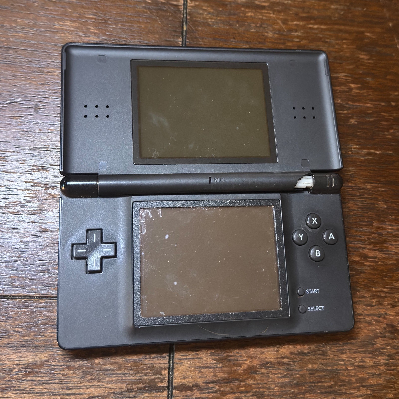 Nintendo DS Lite Handheld System – Black | Broken Hinge – Selling As Is