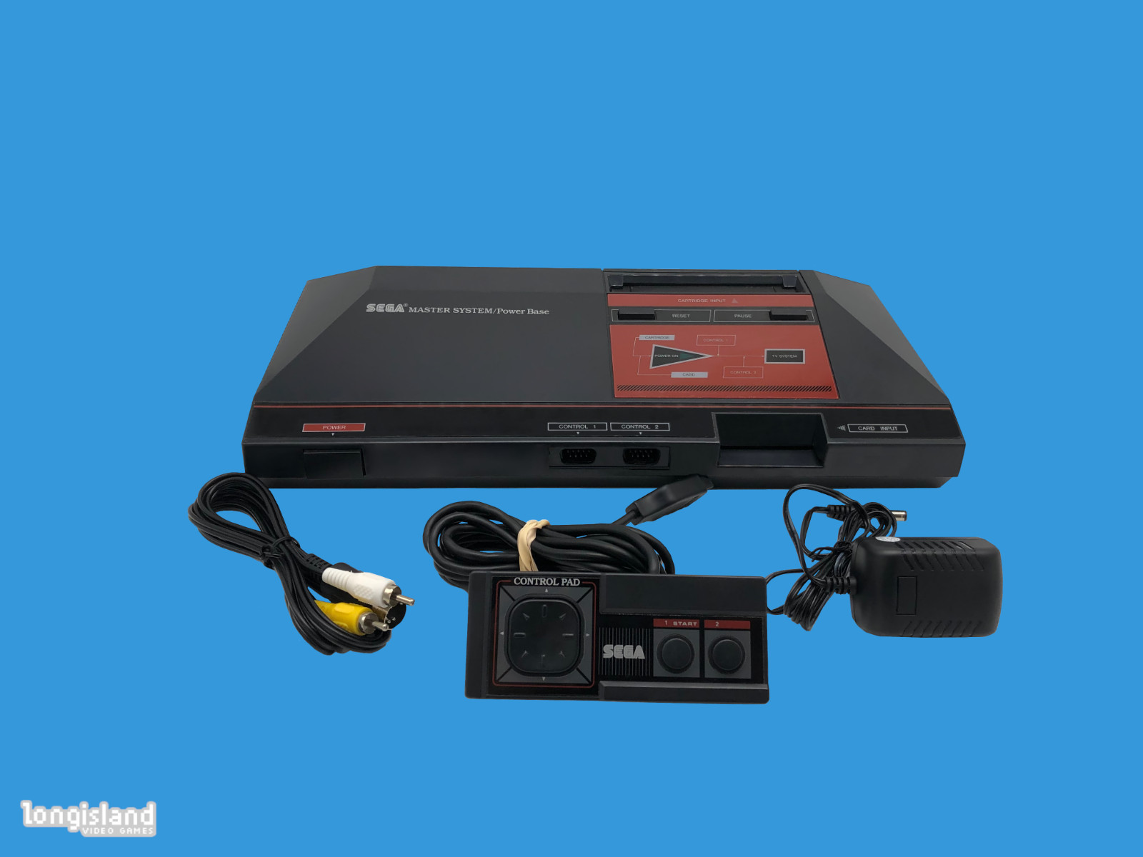 Sega Master System SMS Power Base Console System w/ Hookups & Controller Bundle