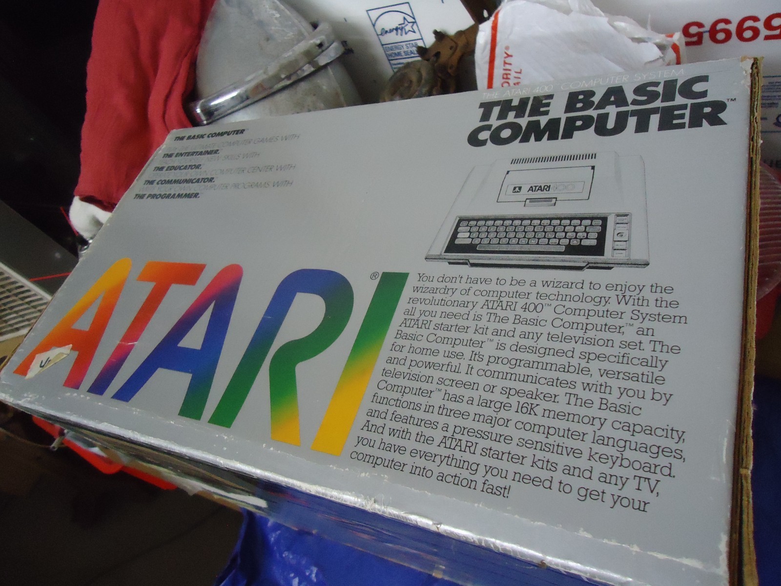 Rare Large Atari 400 Console/System Computer Original Box Only!