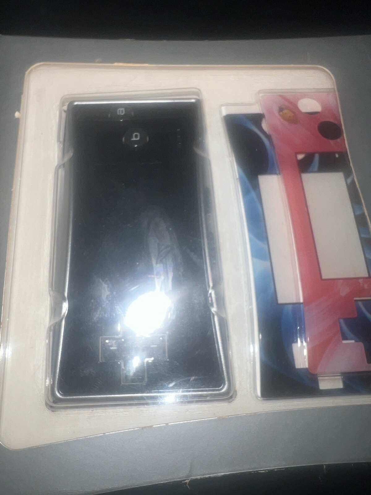 Nintendo Black Gameboy Game Boy Micro Blue & Pink Faceplates New ReadDescription