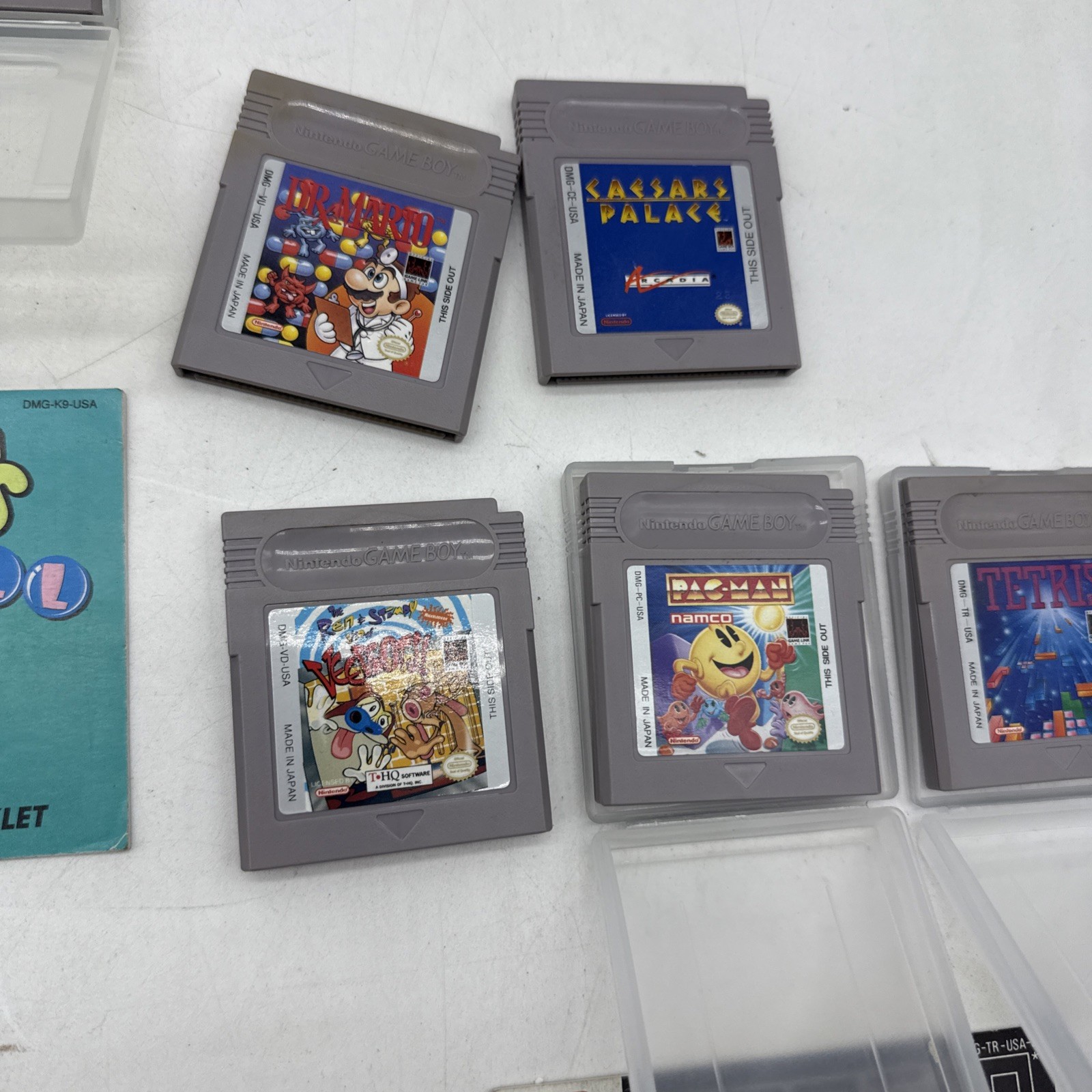 Lot Bundle Nintendo Game Boy Red Handheld System Original Mario Kirby Tetris +++