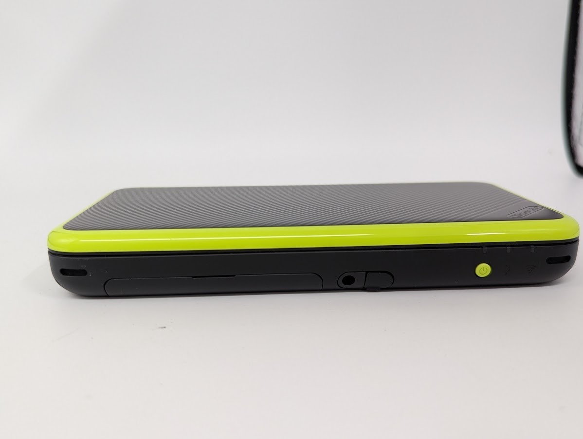 B6938 Nintendo new 2DS console LL XL Lime Green x Black Japan w/pen memory fx