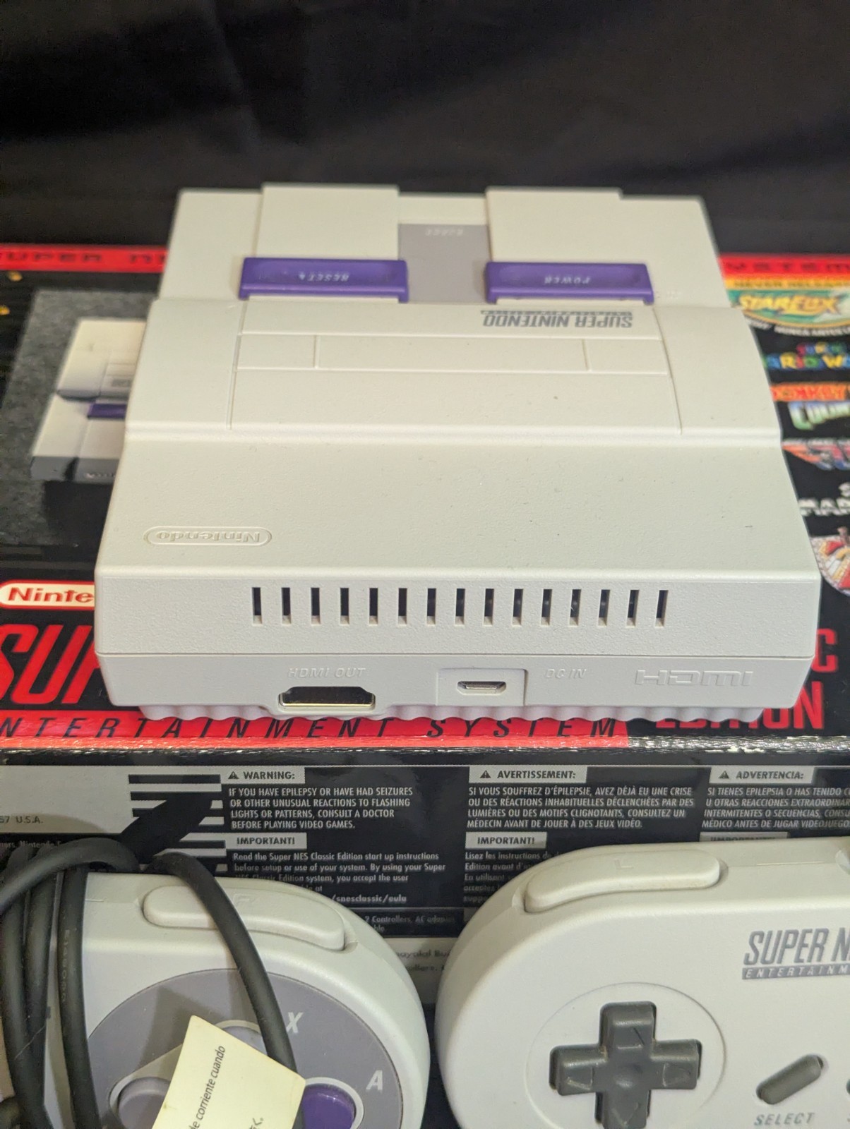 Nintendo Super NES Mini Classic Edition Console With Original Box