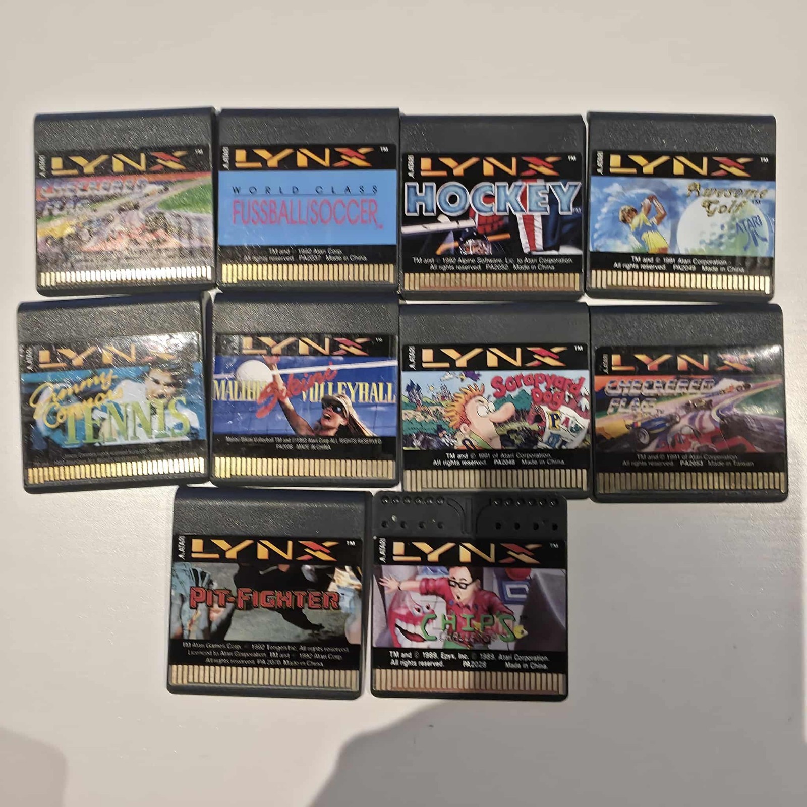 Atari Lynx II 2 Console System + 10 Games, Travel Case, Carry Bag, Power Pack