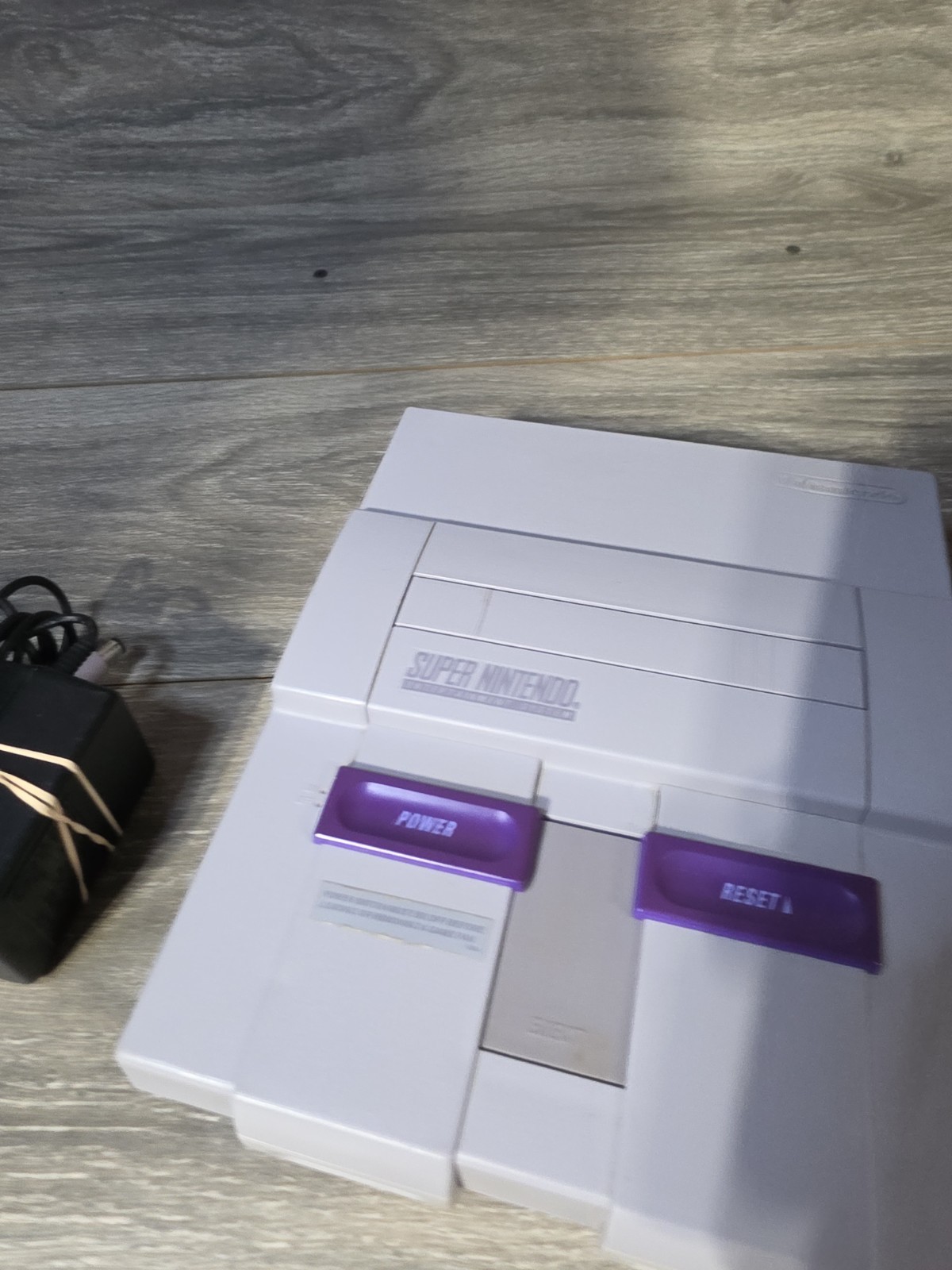 Super Nintendo Entertainment System Orig SNES Console SNS-001 W Control & Cords