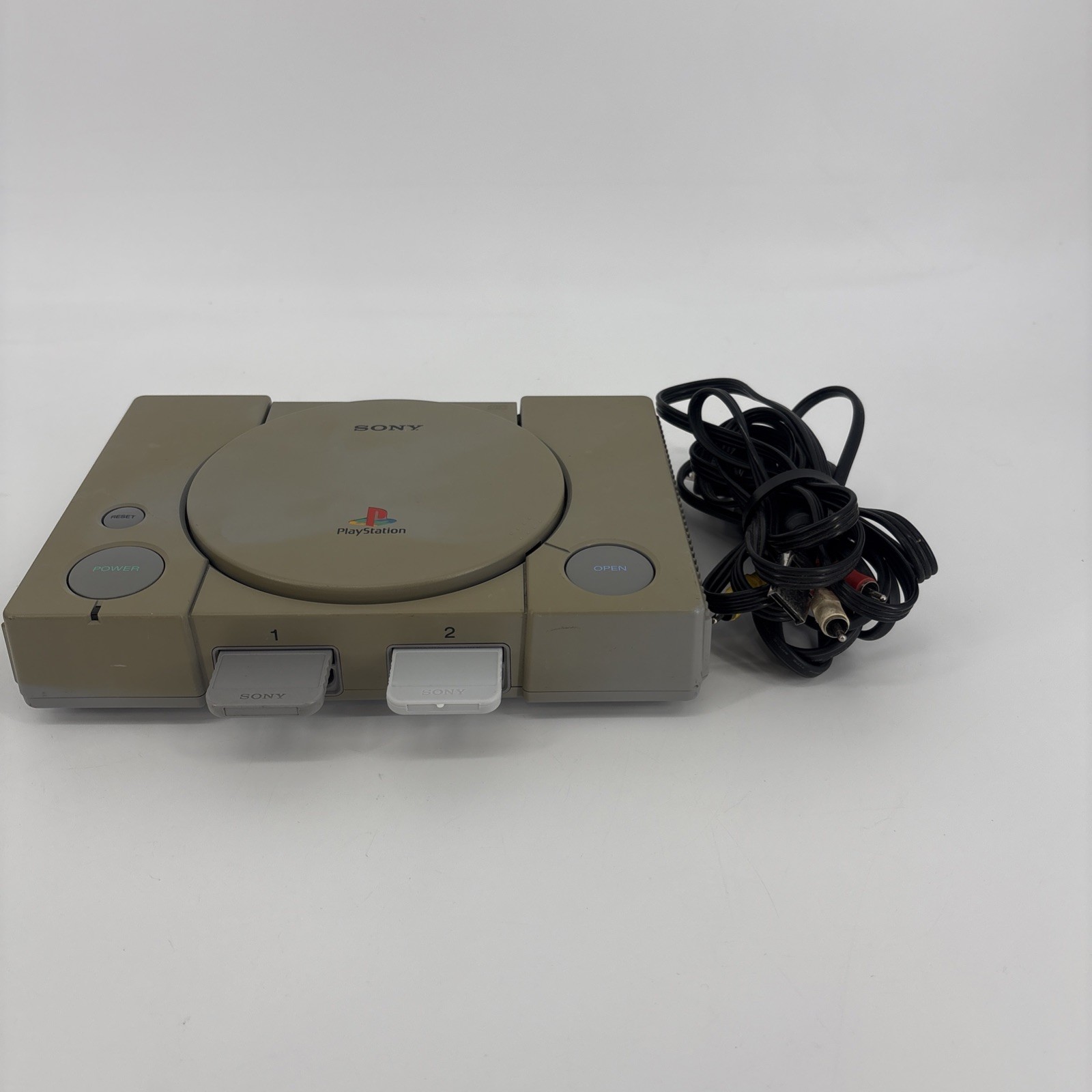 Sony PlayStation 1 PS1 Console, Cables And Memory SCPH-5501 (Tested and Working)