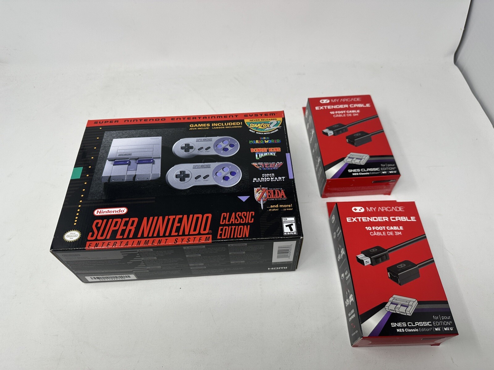 Authentic SNES Super Nintendo Classic Mini Super Entertainment System 21 Games