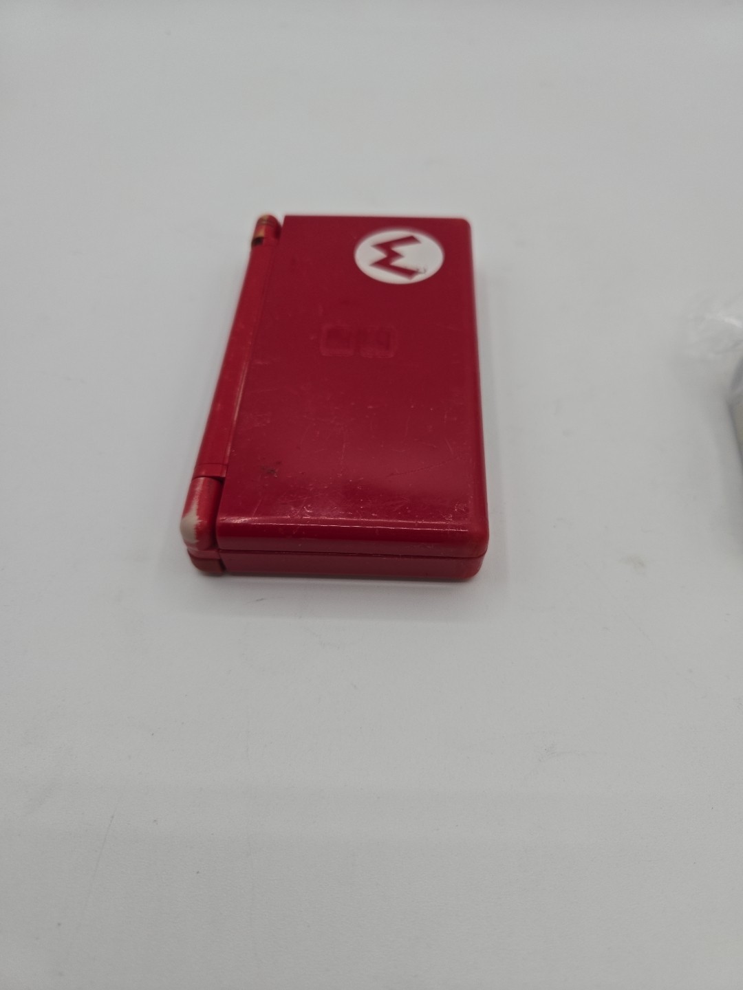 Nintendo DS Lite Red Super Mario Edition charger – Hinge Cracked Parts Only