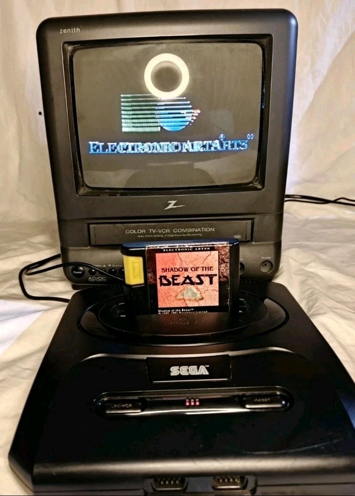 Sega Genesis Model 2 Console Bundle Shadow Of The Beast No Controller 2 Cables