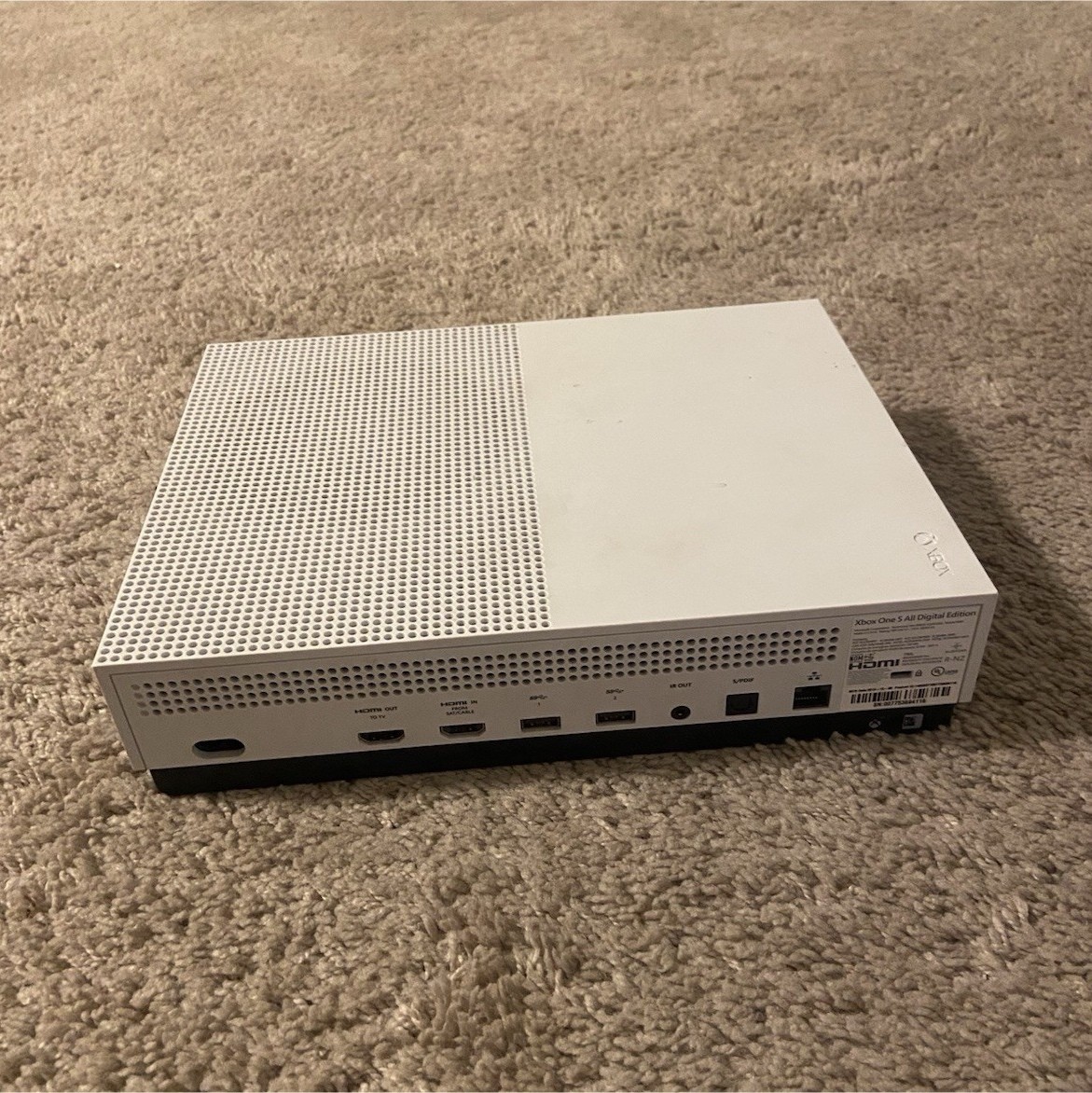 Microsoft Xbox One S 4K UHD Blu-Ray Compatible Home Console, White