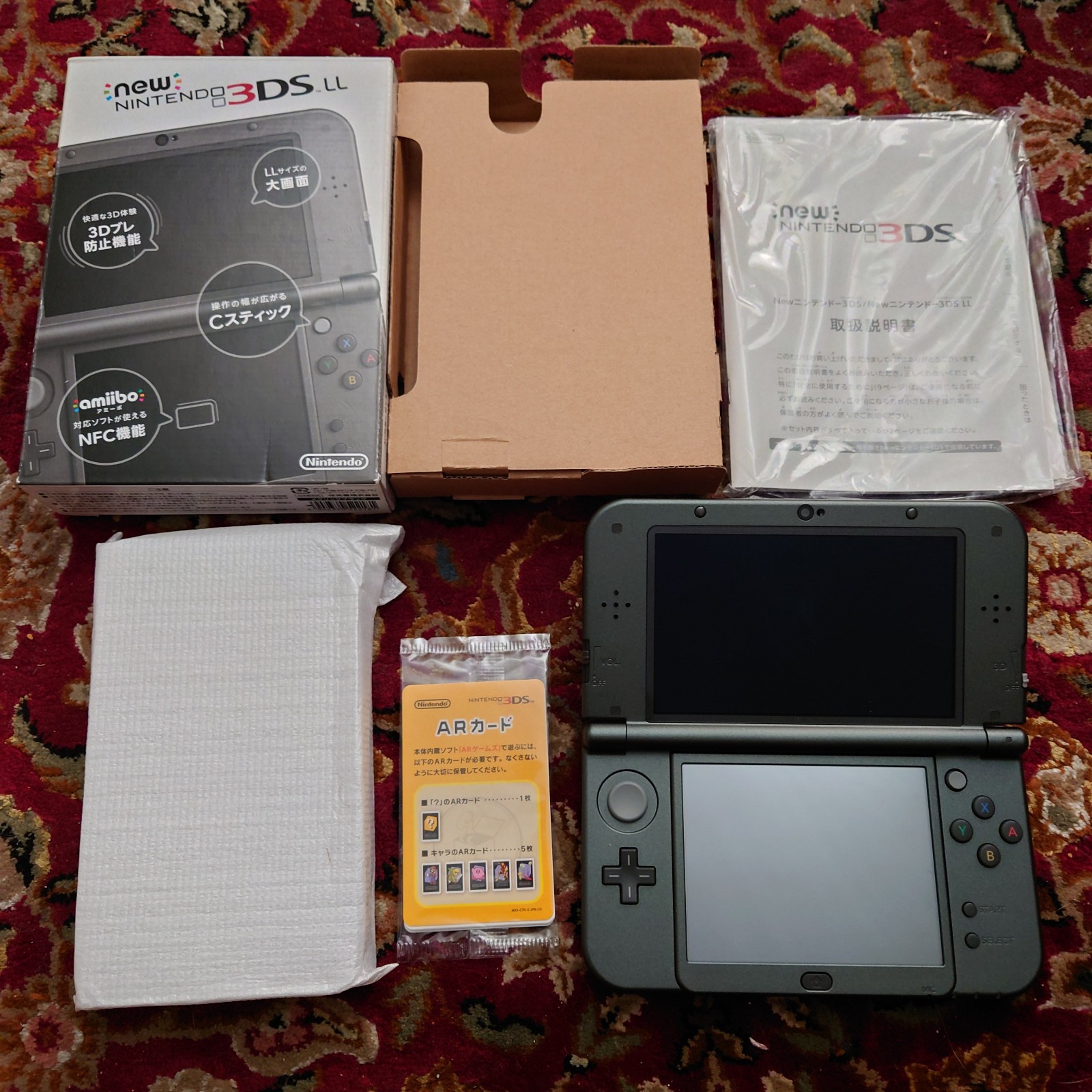 Nintendo New 3DS LL Metallic Black Japan Dual IPS Mint Top Screen Issues Read