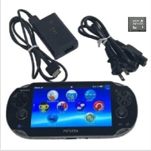 PCH-1100 AB01 3G/Wi-Fi model CRISTAL BLACK Console Used 8 gig memory card