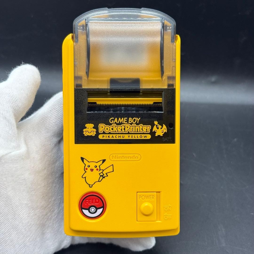 Nintendo Game Boy Pocket Printer Pokemon Pikachu Yellow W/Box
