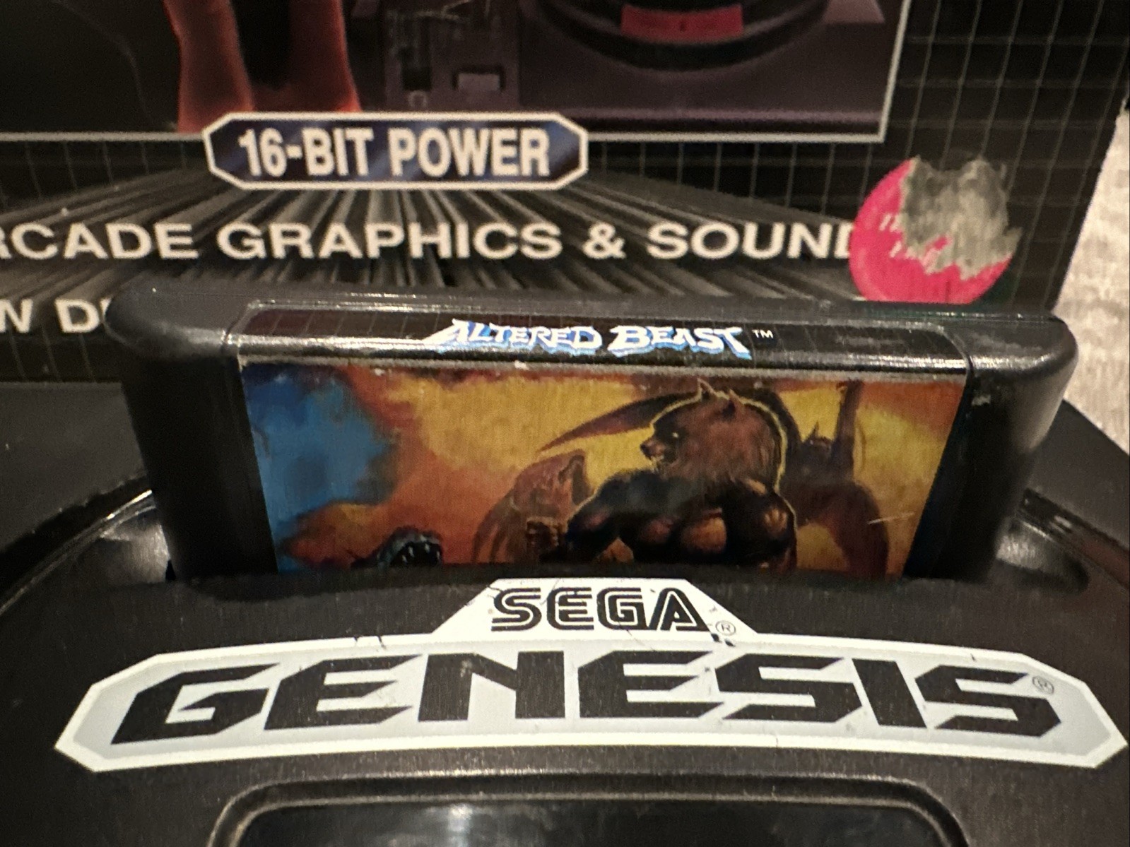Sega Genesis ALTERED BEAST Bundle Console System Complete in Box (no Styrofoam)