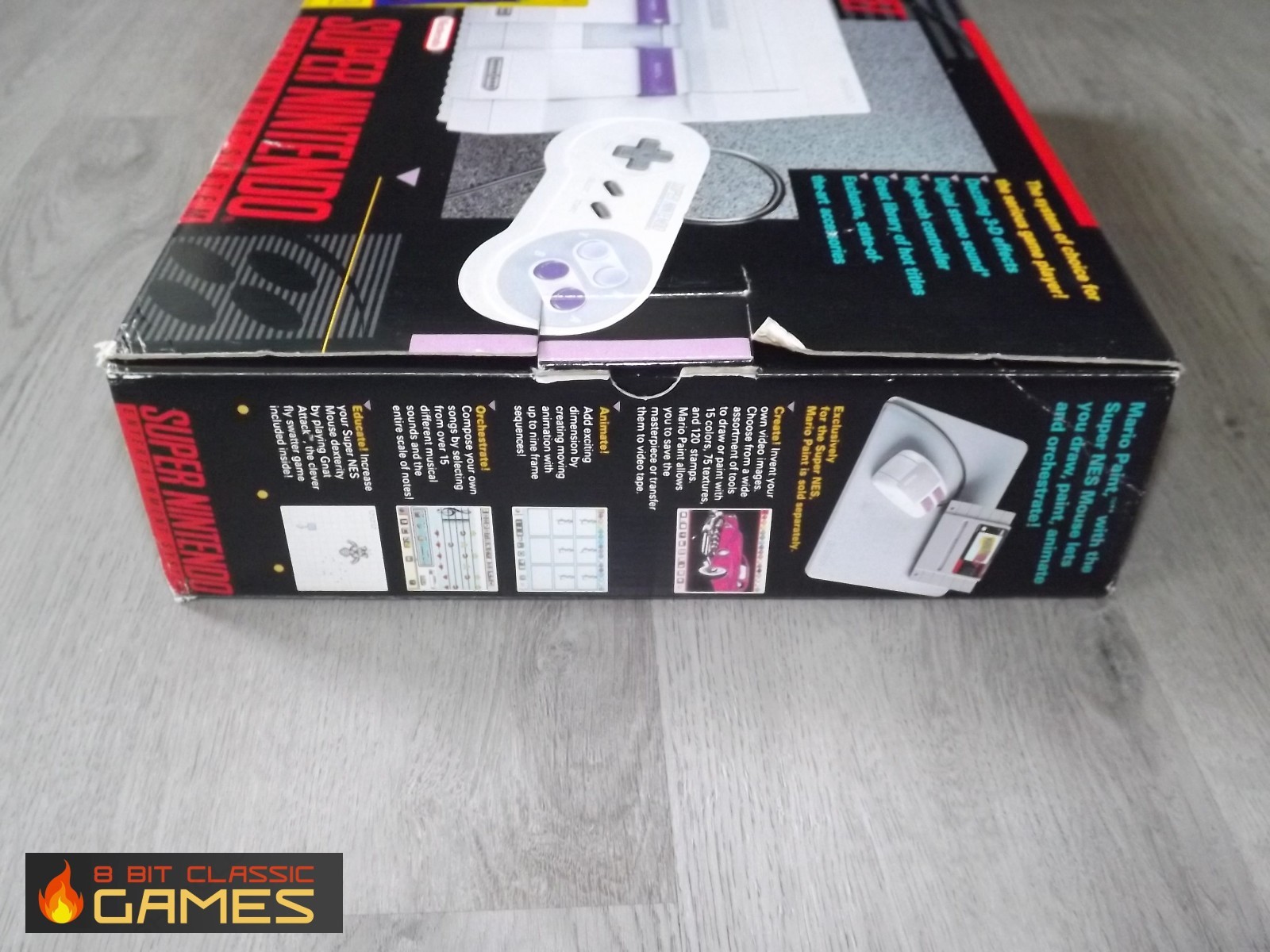 Super Nintendo SNES System Mario World Bundle in BOX – FAST SHIPPING! 68W