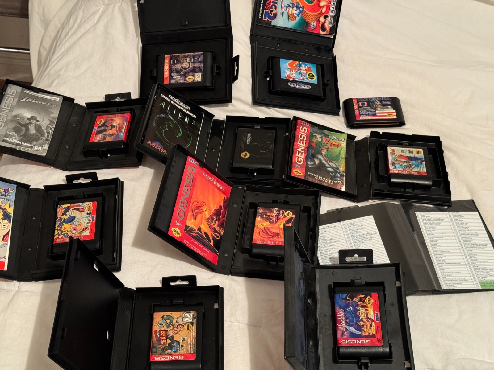 sega genesis console model 2 bundle (rare games)