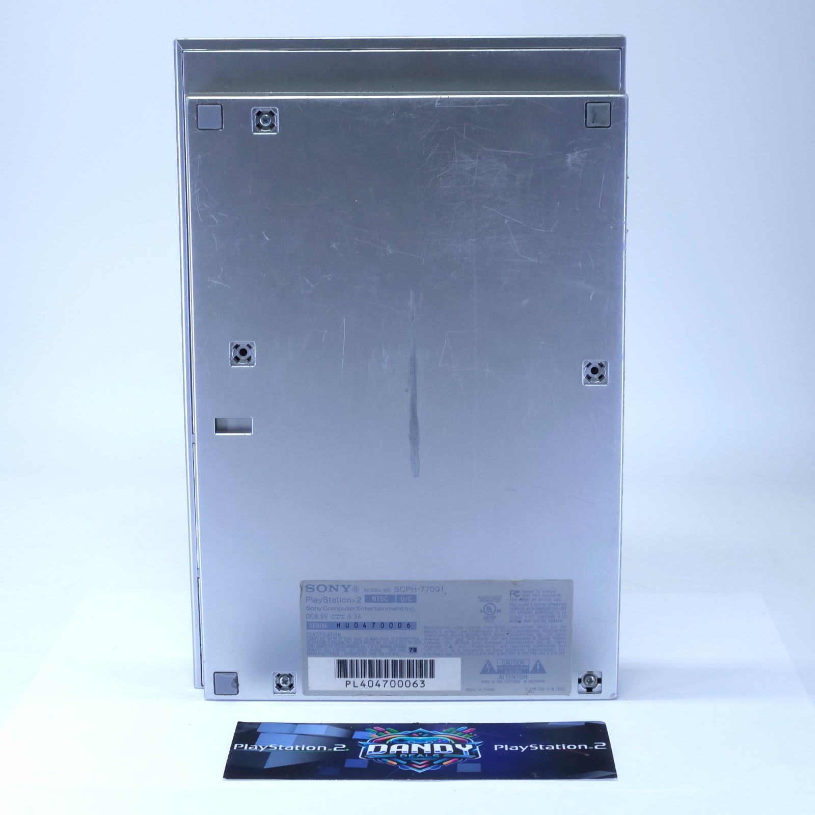 PS2 Console Slim Playstation 2 Silver – FOR PARTS/REPAIR – No Power