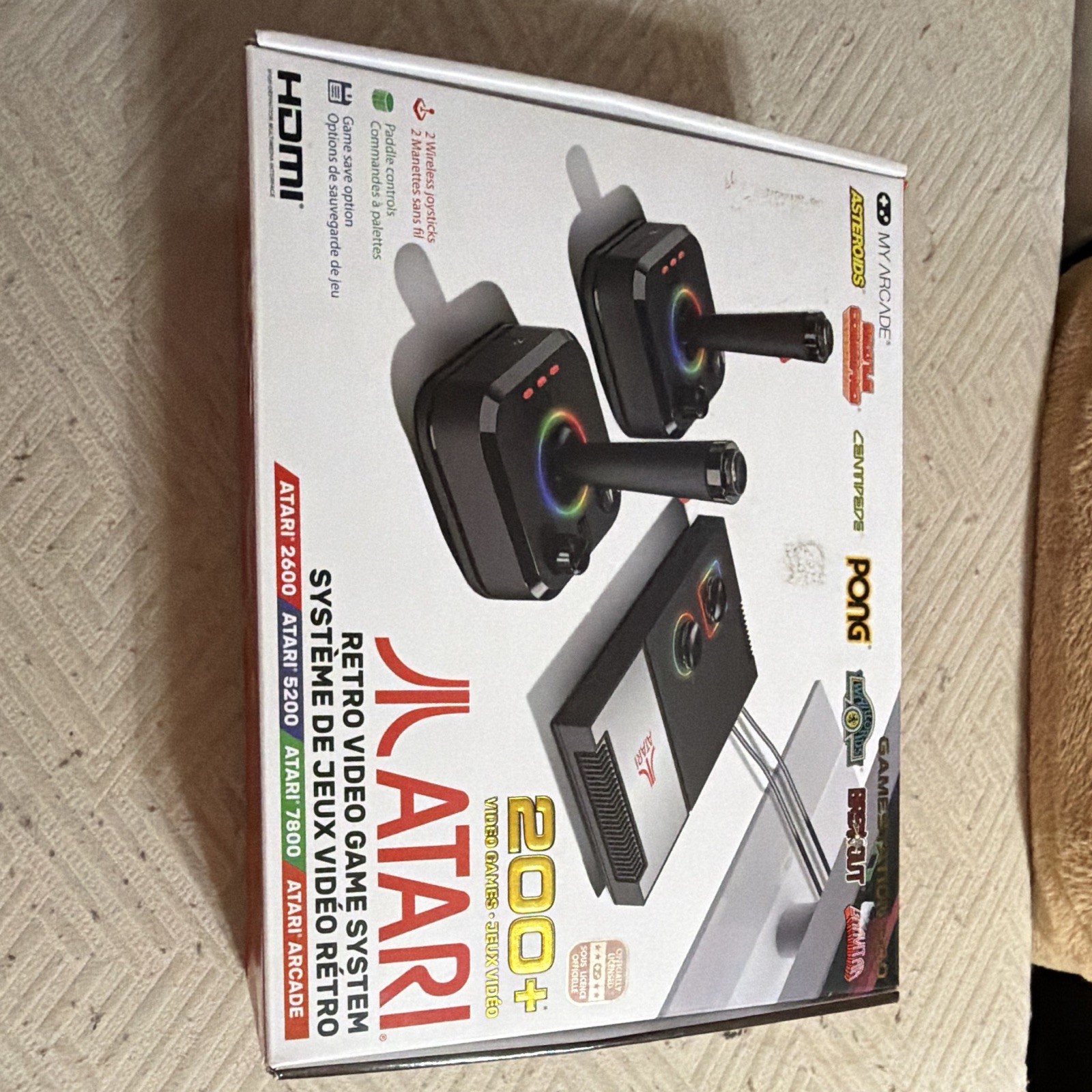 My Arcade Atari Gamestation Pro HDMI Console 200+ Games, 2 Joysticks, 720p