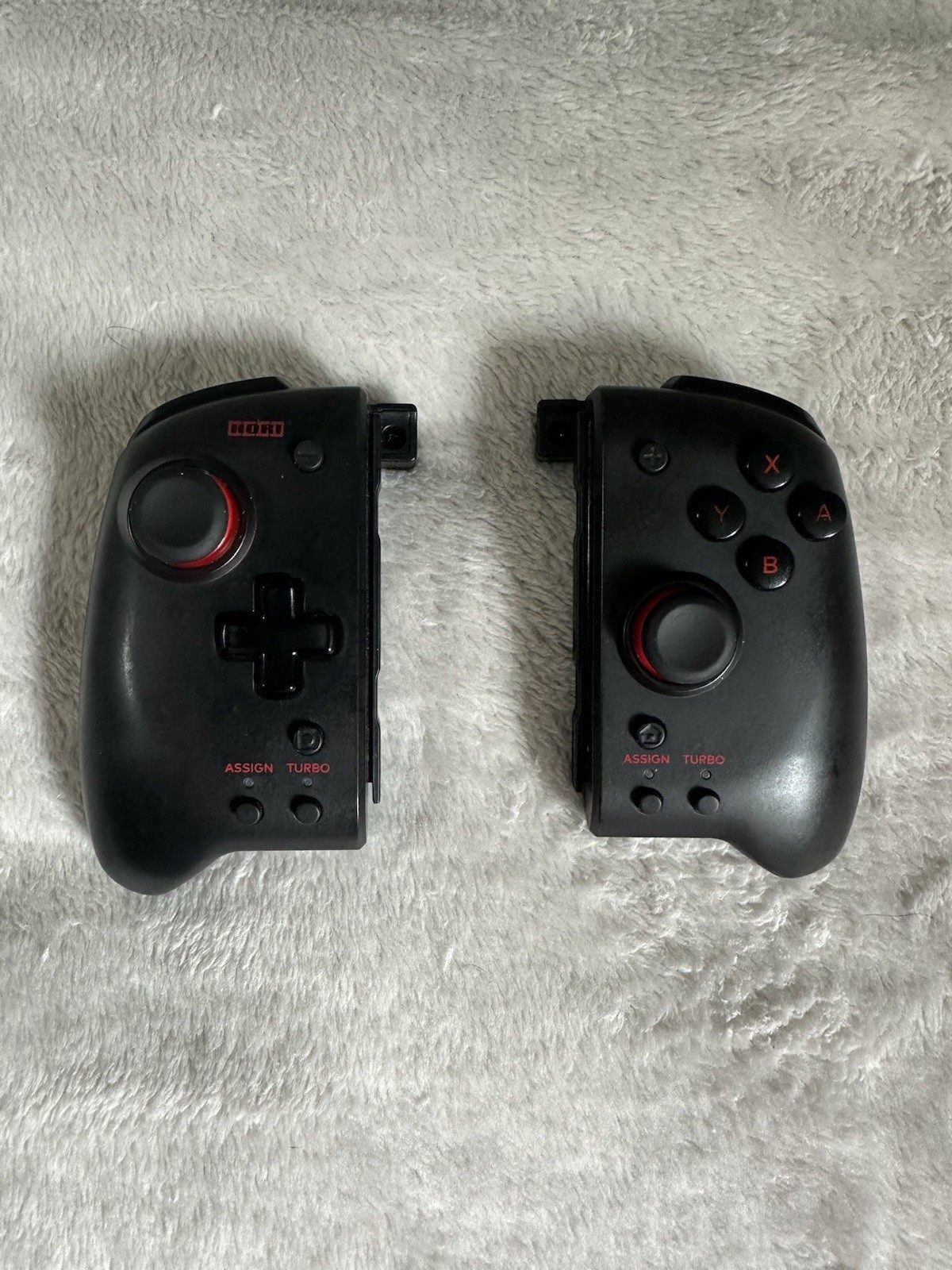 Nintendo Switch OLED Console Red/Blue w/ HORI Joy Cons Mario Case Tested