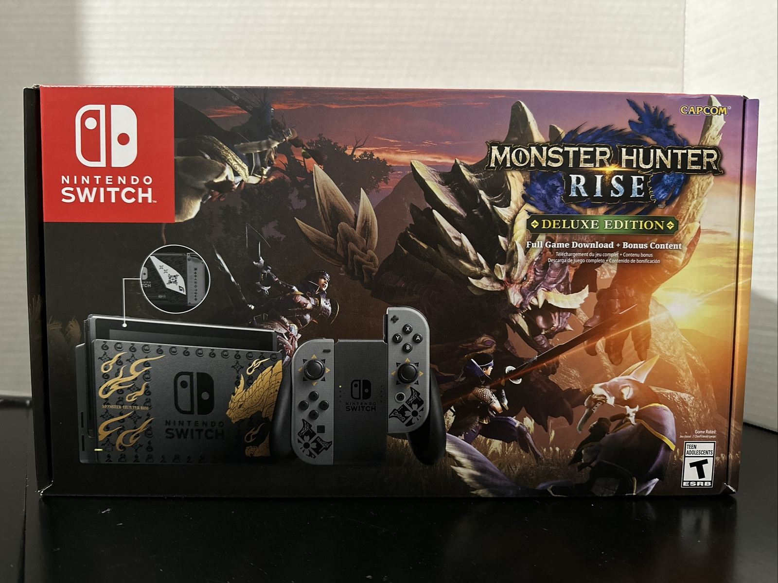 2021 Nintendo Switch Monster Hunter Rise Deluxe Edition Console •NEW•
