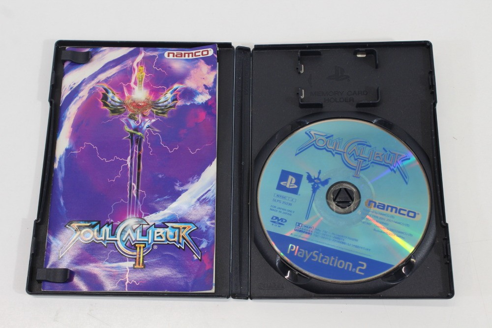 HORI Soul Calibur II Stick Arcade Joystick Controller & Game PS2 PlayStation 2