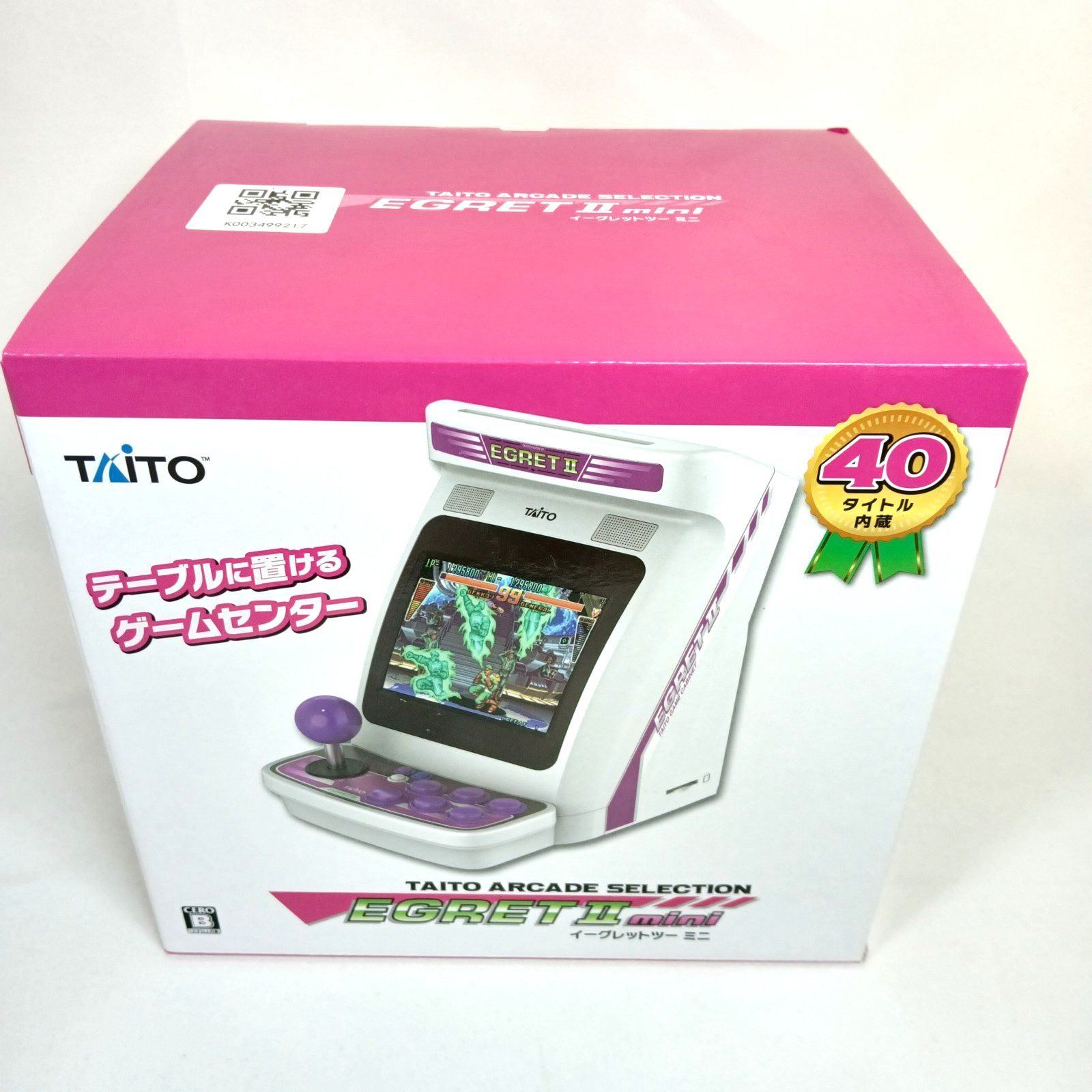 Taito EGRET II MINI Console Tabletop Arcade Cabinet Built-in 40 Games NEW JPN