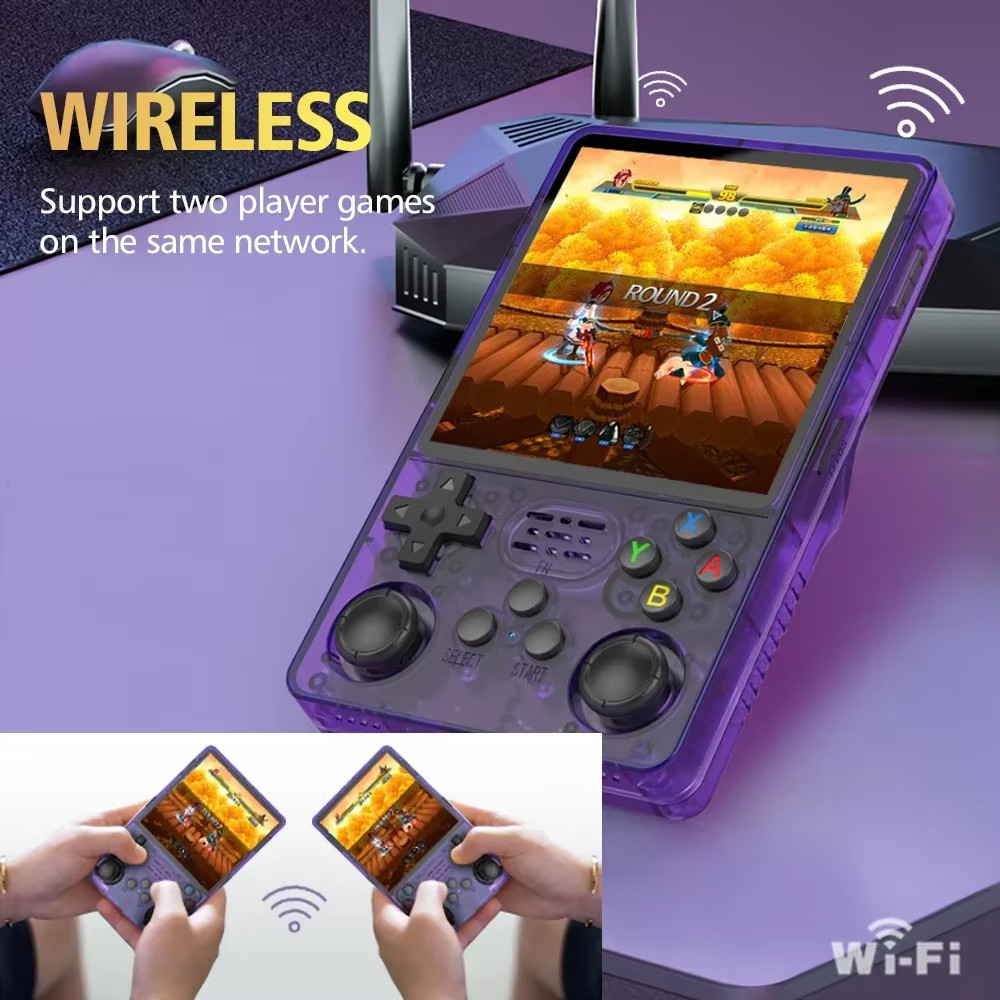 2025 R36SPLUS Handheld Game Console with 4″ IPS Screen and 30 Emulators