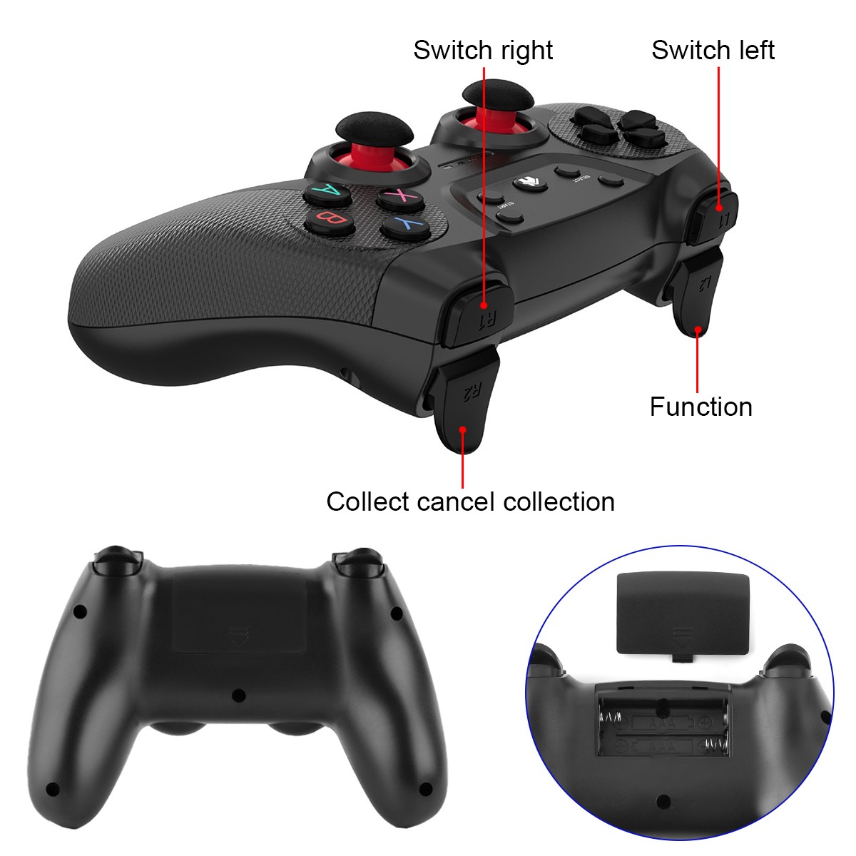 128G 4K Video Game Console Retro TV Stick HDMI 2 Wireless Controller 58000 Games