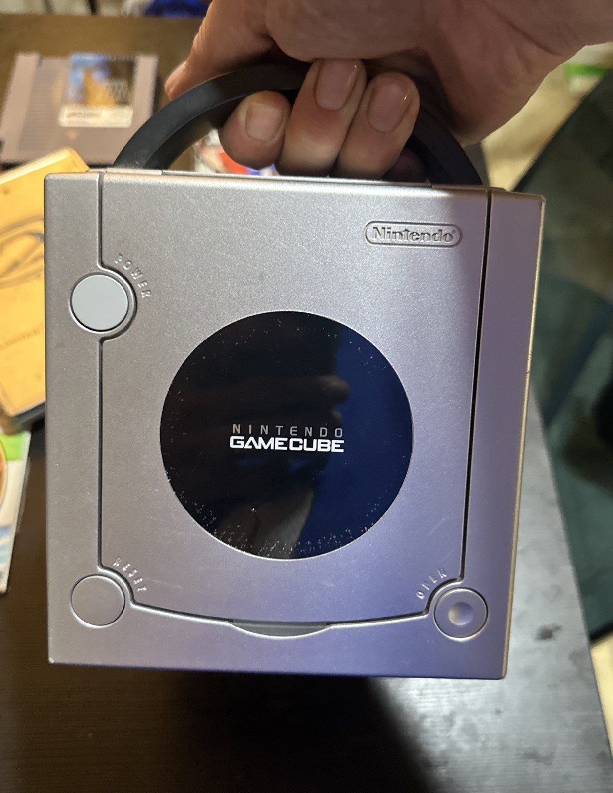 Nintendo GameCube Platinum Console DOL-101 Video Game Console Tested