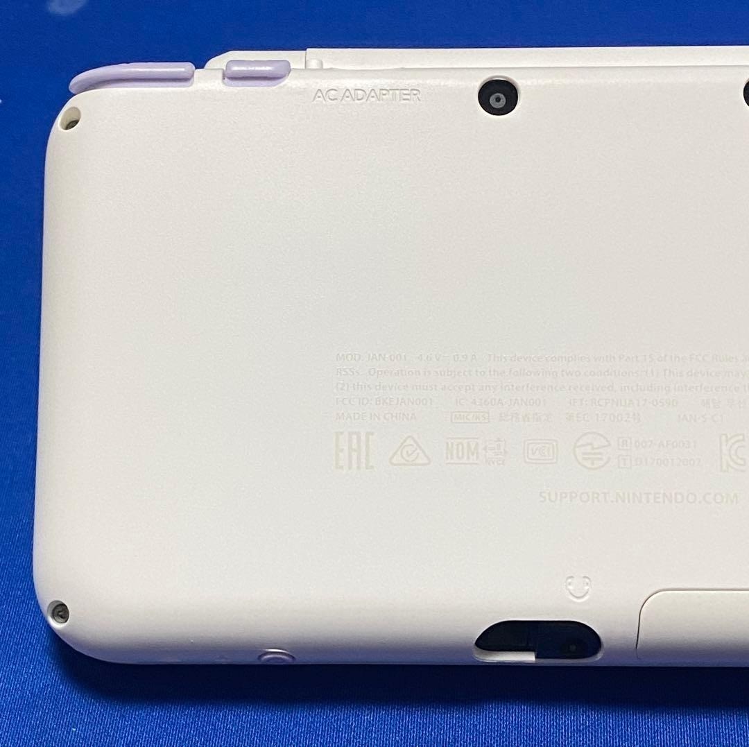 USED Japanese New Nintendo 2DS XL LL WHITE LAVENDER only console JAN-001