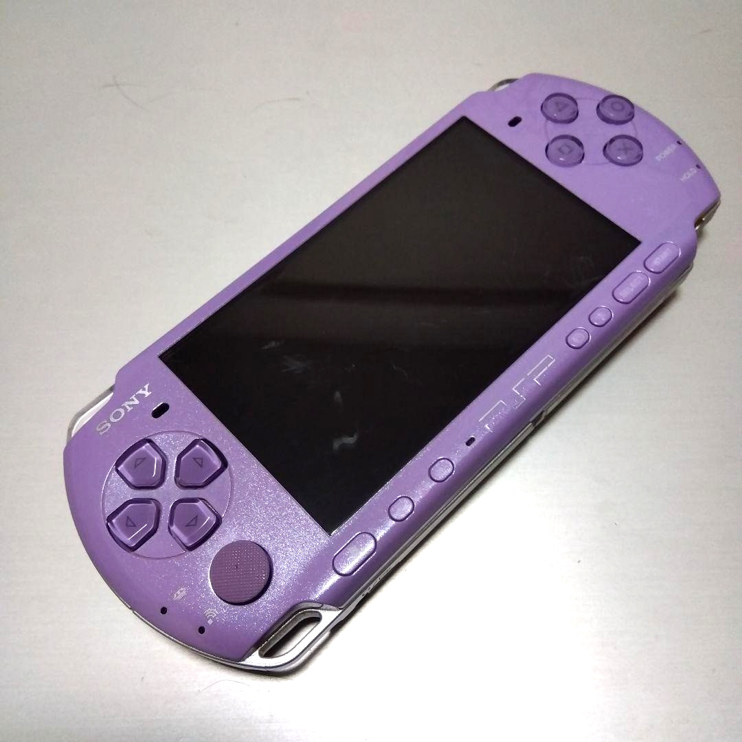 Sony PSP-3000 Lilac Purple PlayStation Portable Console only Tested No Battery
