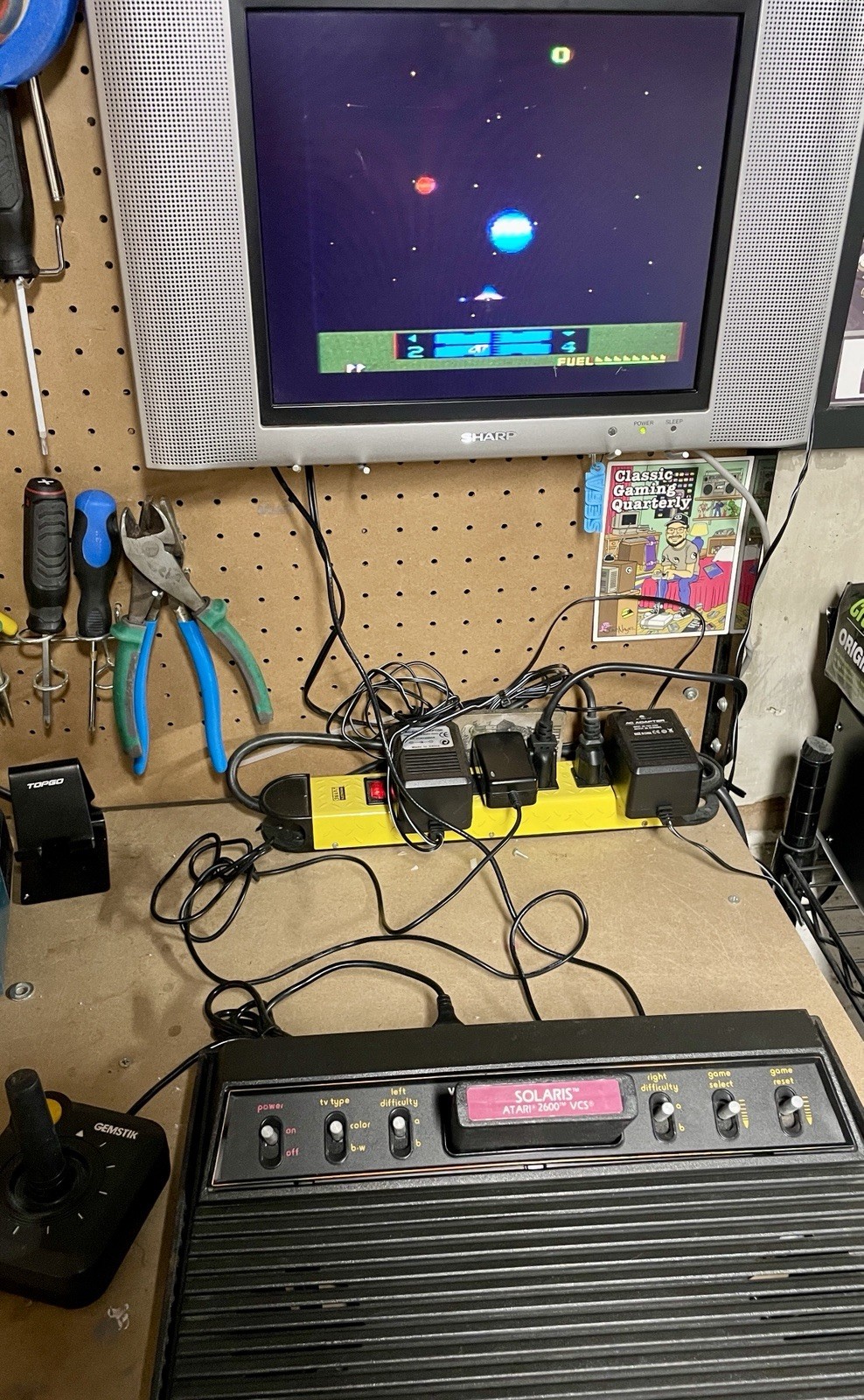 Atari 2600 Light Sixer – Cleaned And Tested – Joystick 7 Games In New Cases