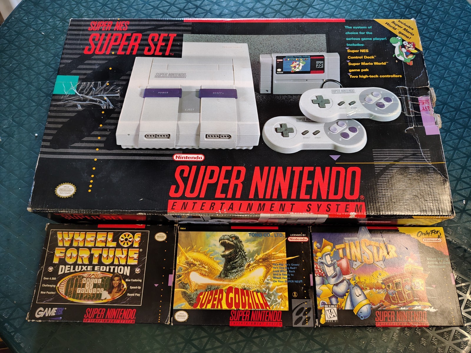 Super NES Super Set Super Nintendo System SNES Super Mario World