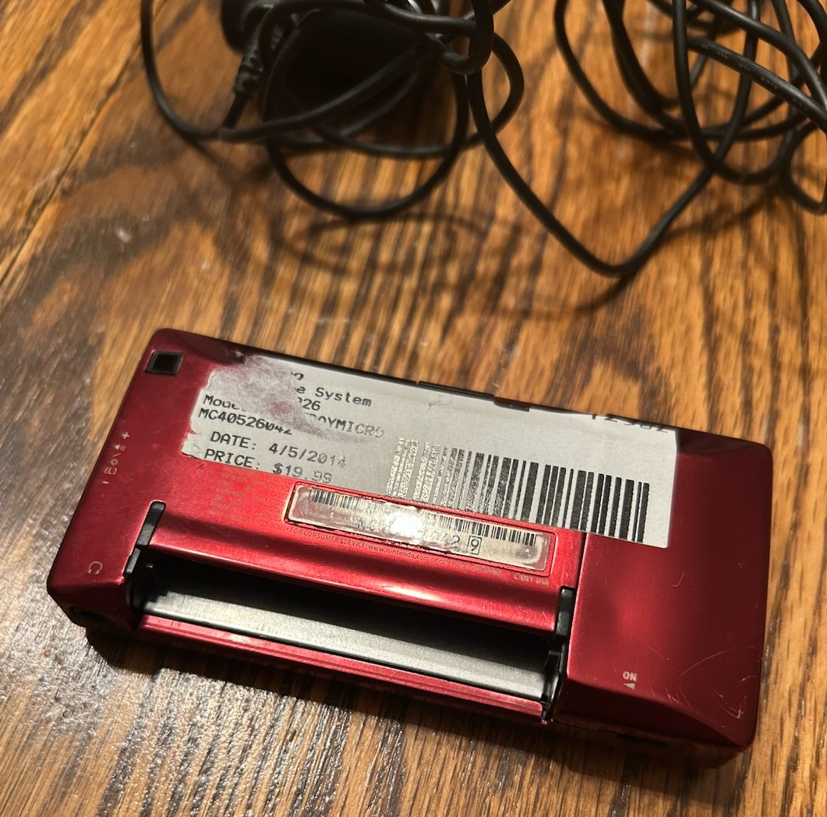Nintendo Game Boy Micro 20th Anniversary Edition Famicom charger Pokemon Ruby