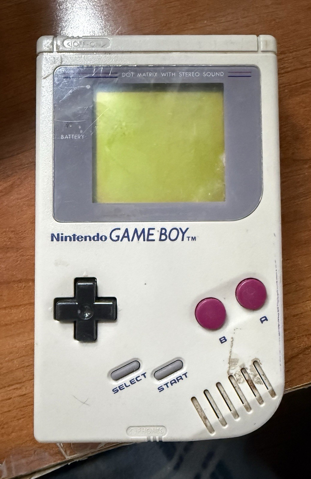 Nintendo Game Boy DMG-01 Gray Portable Battery Powered Handheld Console 1989