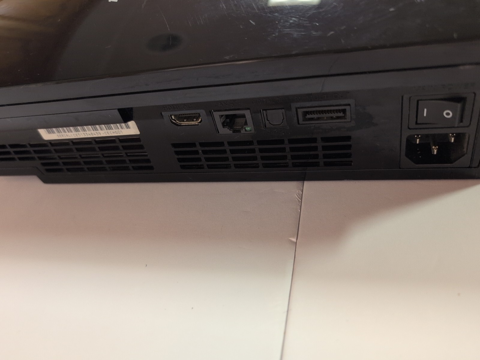 Sony PlayStation 3 60GB Piano Console – Black For Parts Or Repair