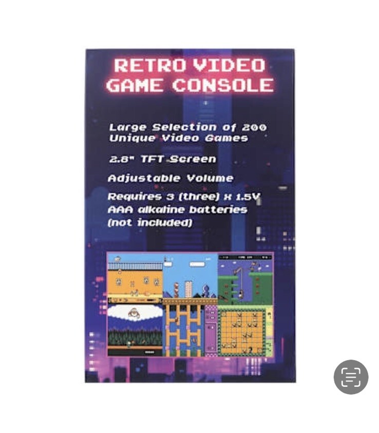Retro Video Game Small Console