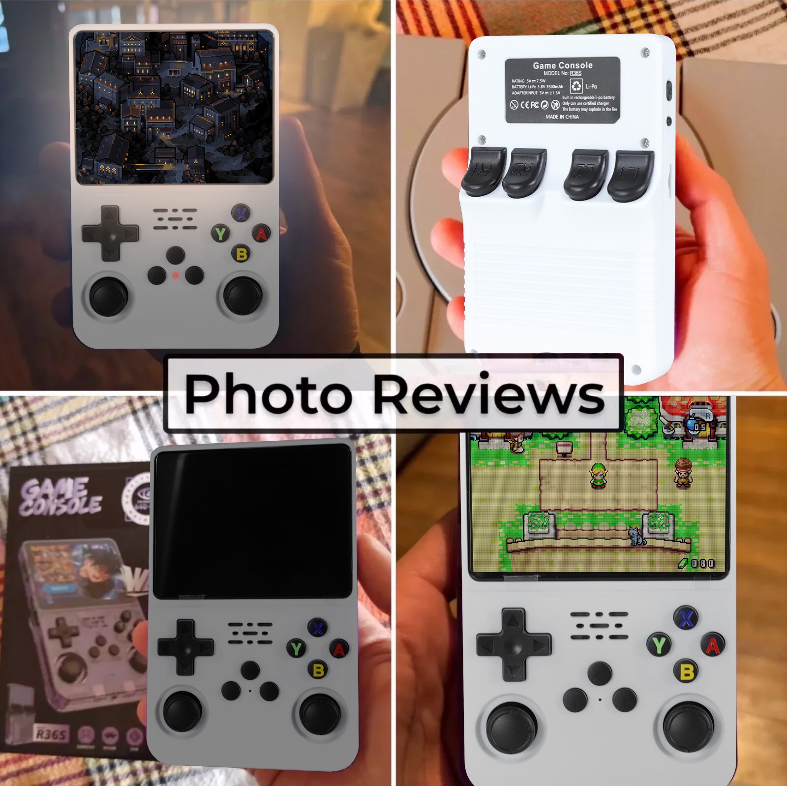 128GB R36S Handheld Game Console, 3.5 Inch IPS Screen, 20000+ Games,Video Games