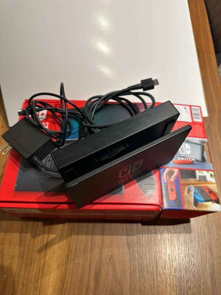 Nintendo Switch 32GB Gray Console with Neon Red and Neon Blue Joy-Con