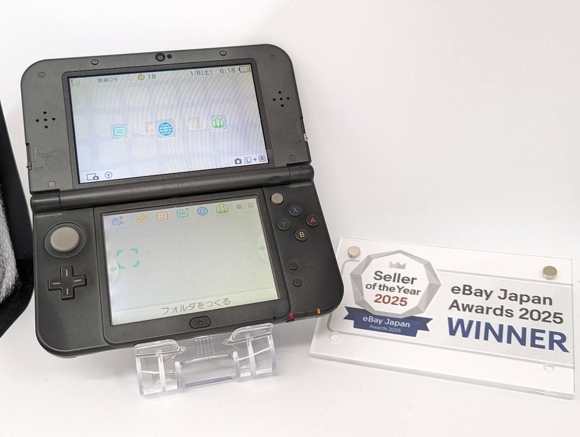 B1446 Nintendo new 3DS LL XL console Metallic Black Japan x