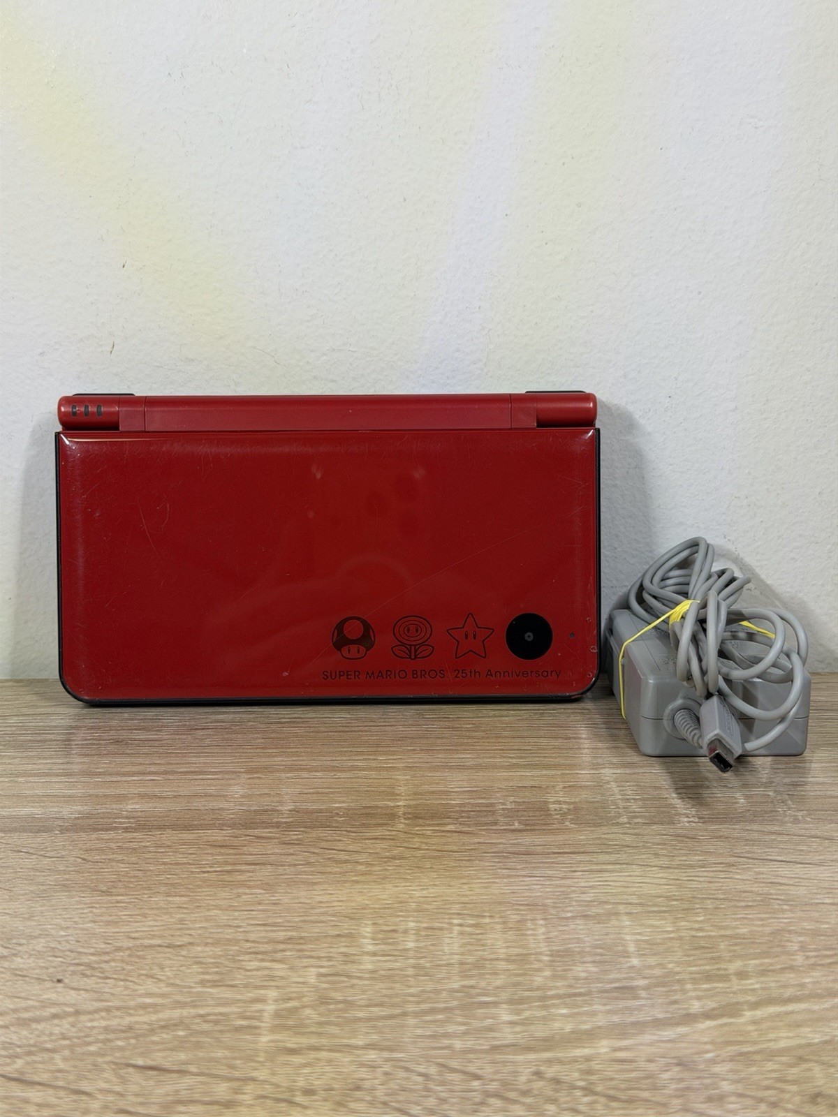 Nintendo DSi XL 25th Anniversary Super Mario Bros. Red Handheld UTL-001 Tested