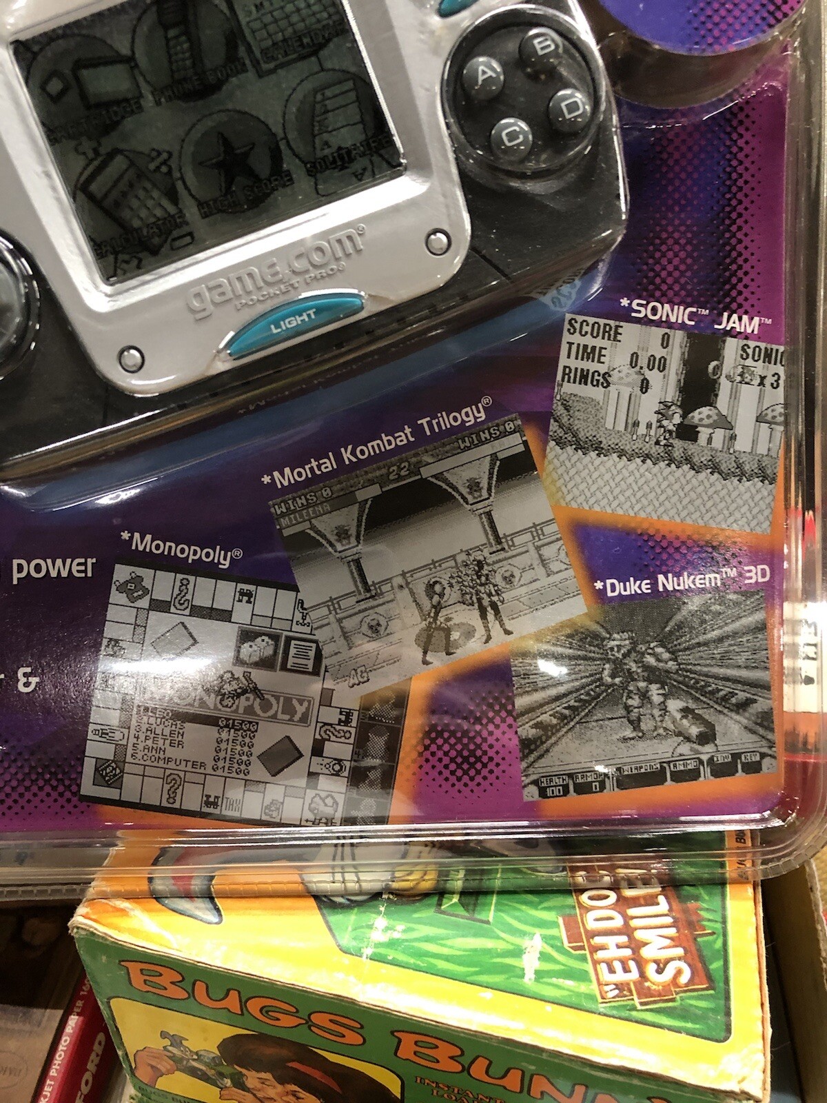 Tiger Game.Com Pocket Pro Handheld System Factory sealed Old stock Case Fresh Mt