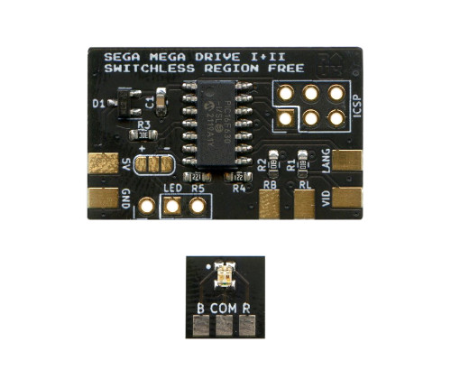 Sega Mega Drive Model 2 Switchless Region Free & 50/60HZ Mod Kit