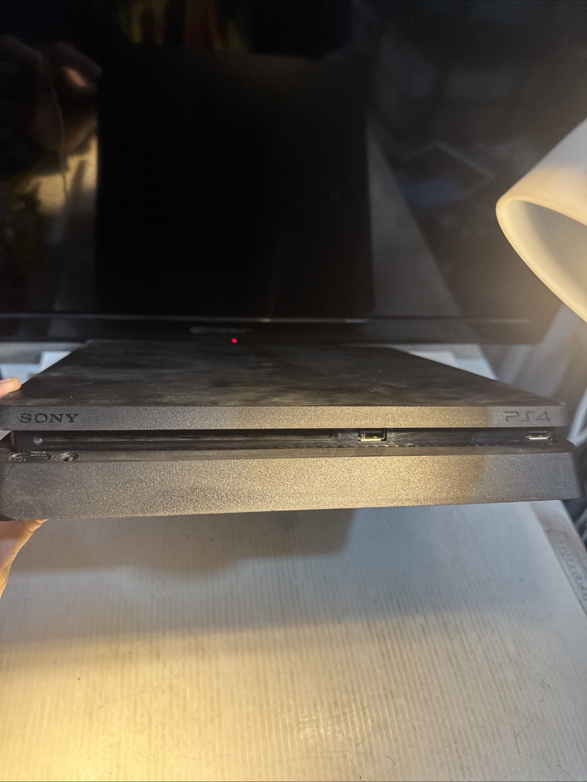 Sony PlayStation 4 Slim 1tb Console Ps4 Black CUH-2115B + Cords – Flawed Plastic