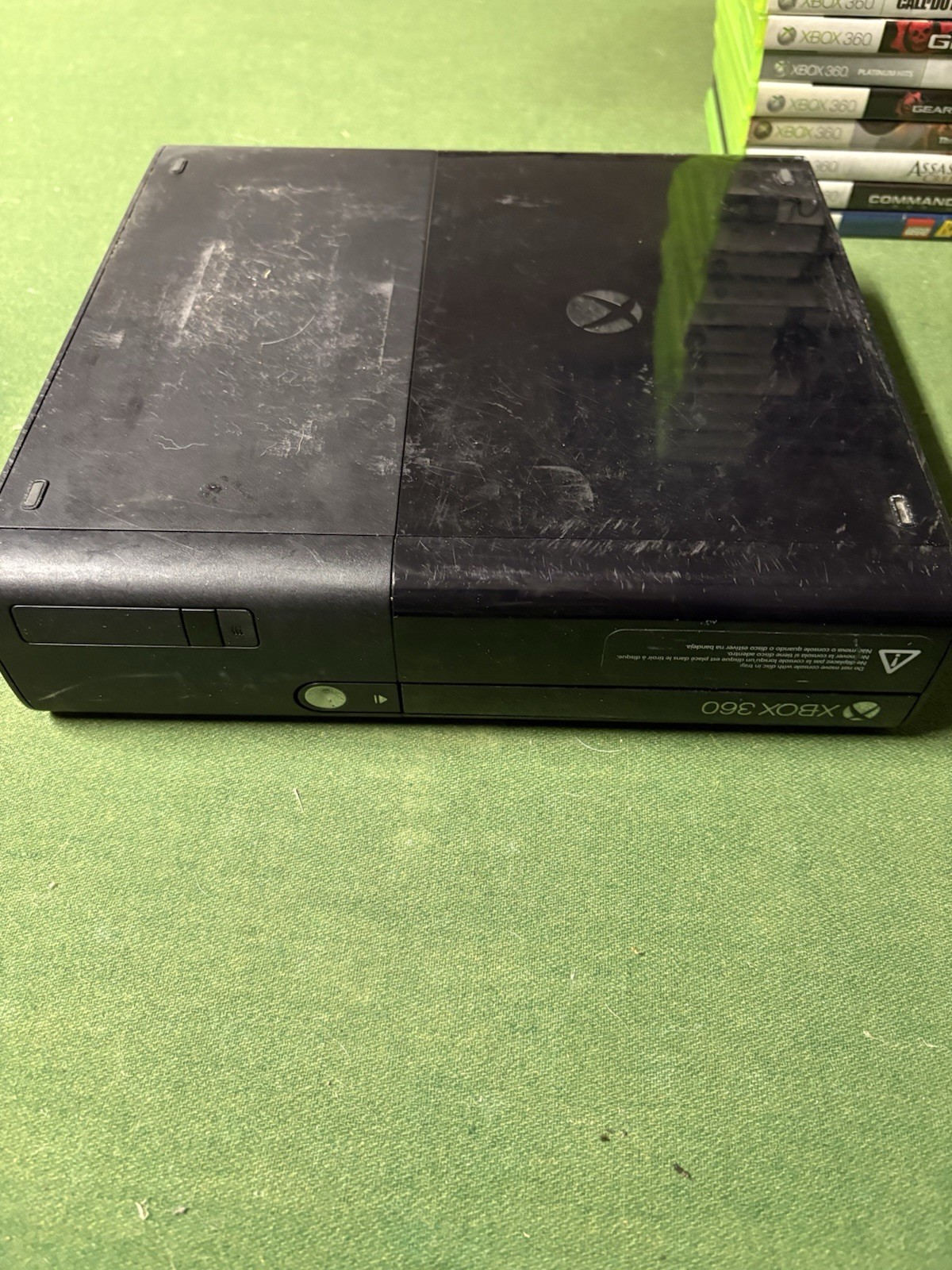 Xbox 360 E Bundle, 3 Wireless Controllers, 45 Games—TESTED/WORKING!