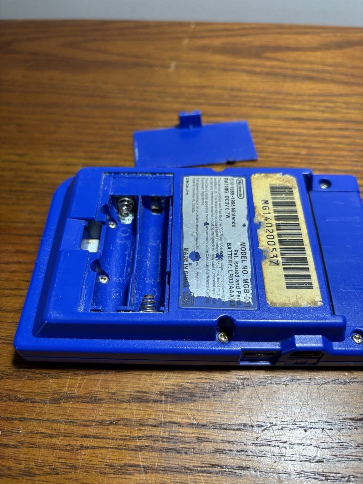 Gameboy Pocket Nintendo Blue Tested Working Original Authentic MGB-001 *READ*