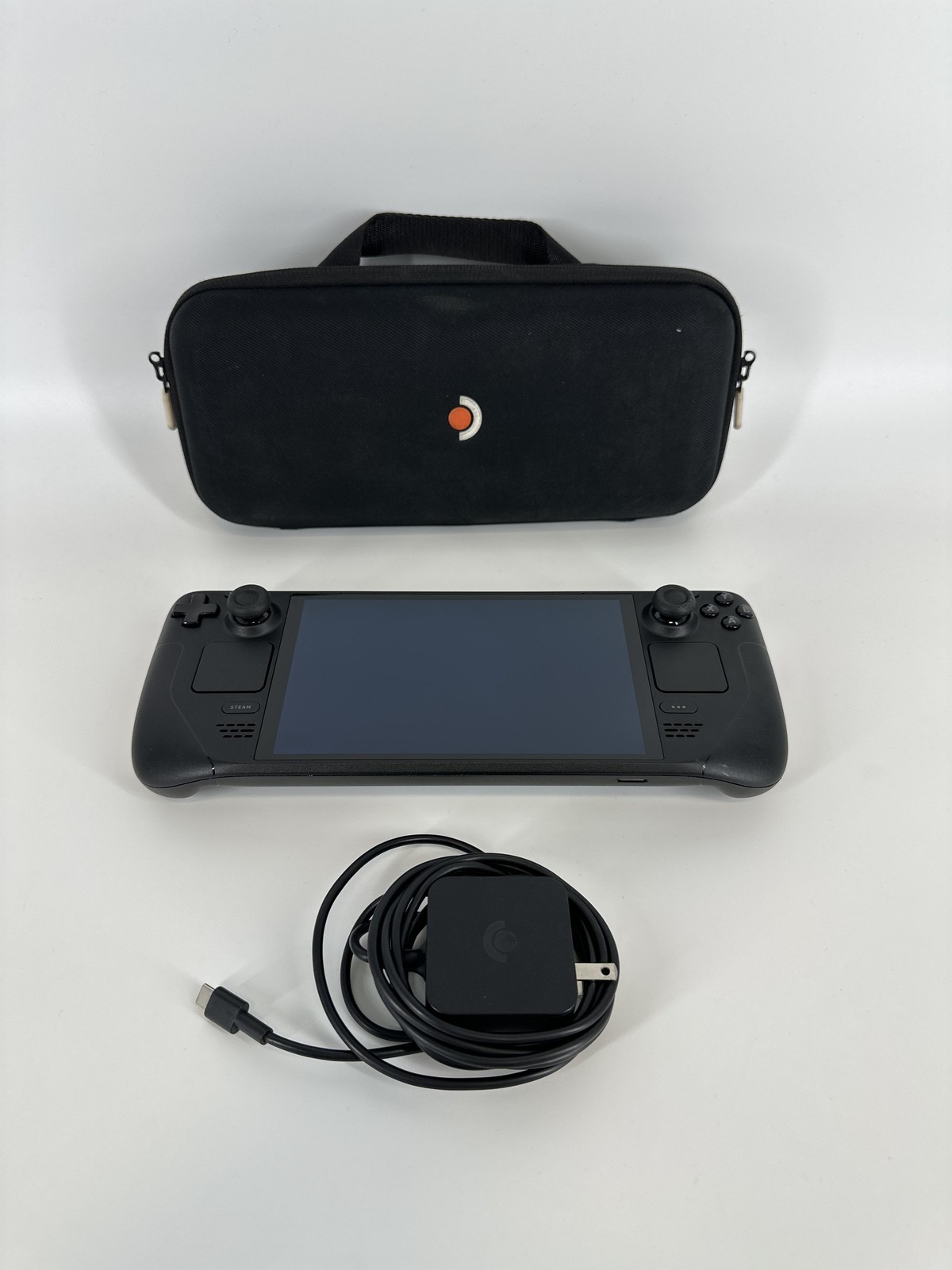 Valve Steam Deck OLED Handheld Console Black 512GB w/ Case & Charger – Very Good