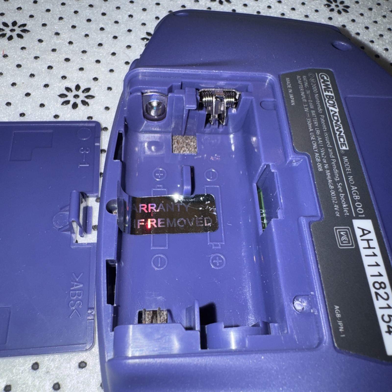 Nintendo Game Boy Advance GBA AGB-001 – Indigo Purple – MINT – 100% OEM
