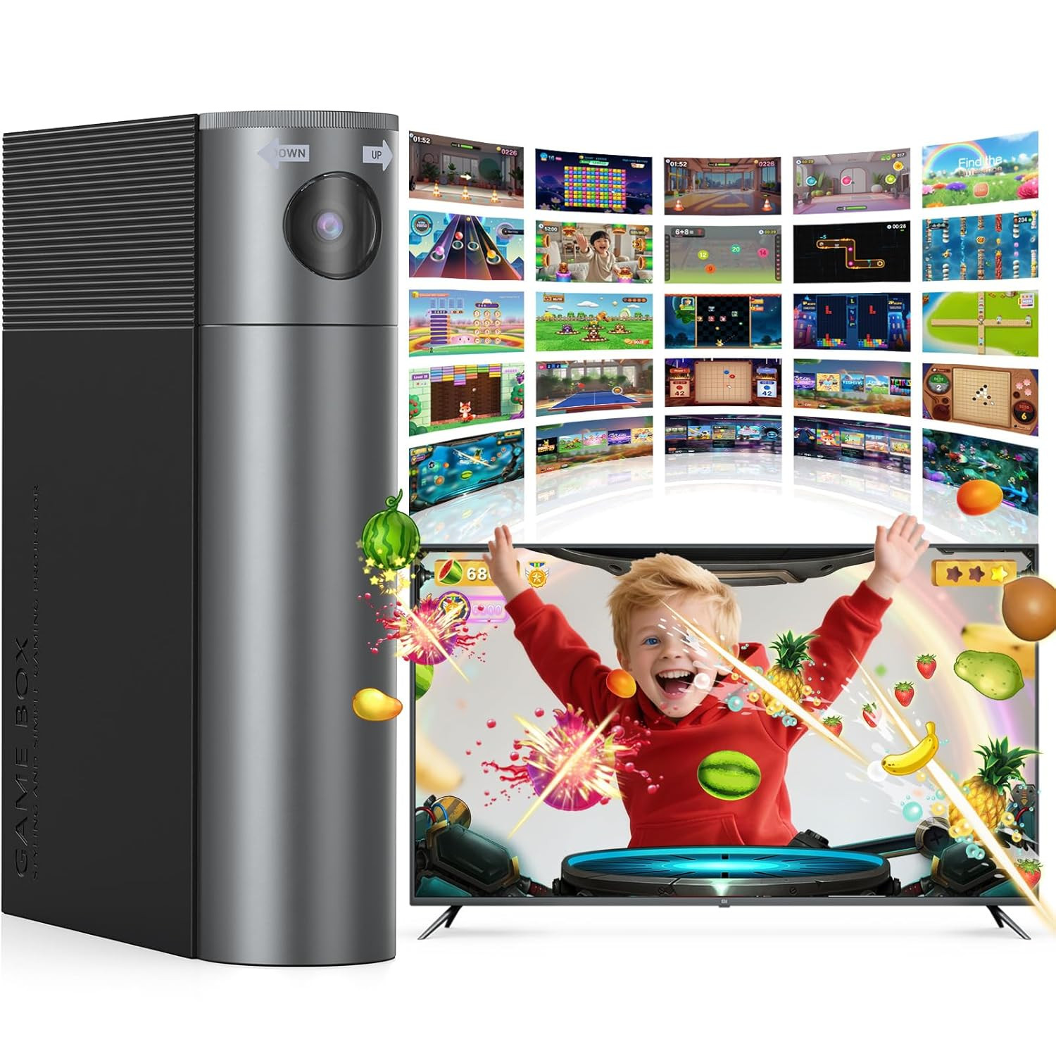 AR Motion Gaming Console for Kids – Active Video Game System with 21 Built-In Ga