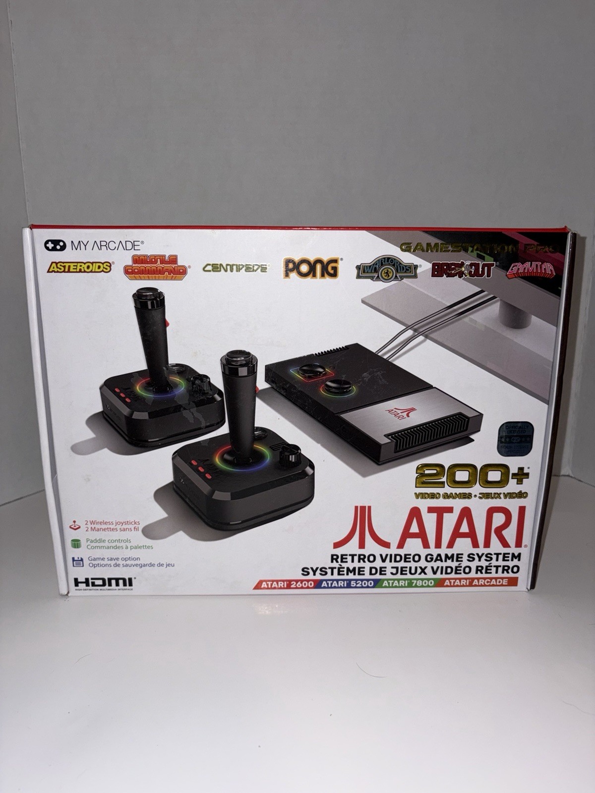 Atari GameStation Pro Console 200+ Games, HDMI, Wireless Joysticks, 2600/5200/7…